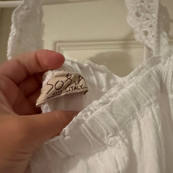 Chic White Ruffle Mini Dress - Picture 2 of 4